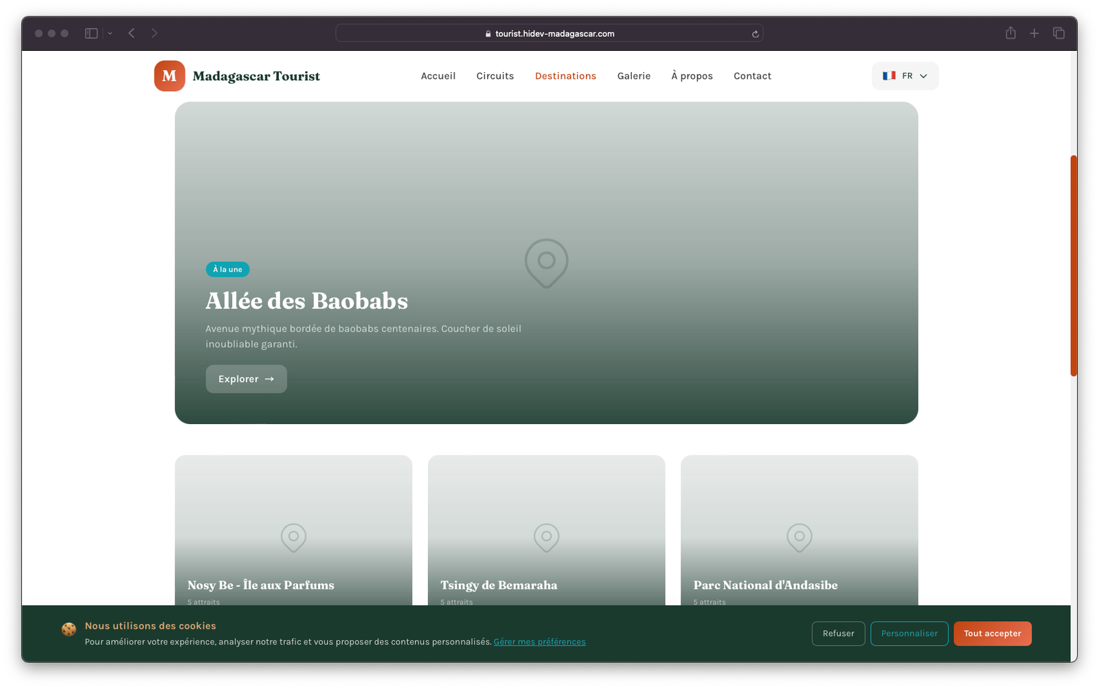 Plateforme touristique — Madagascar Tourist